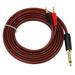 2X 1/4 to Banana Plug 6.35mm Phono to Banana Plug Speaker Audio Cable Gold-Plated 1/4 Male to Dual Banana(1.5M)