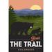 Colorado Bear The Trail (12x18 Wall Art Poster Room Decor)
