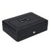 Portable Metal Cash Safe Box with Lock Coin Storage Box Money Security Case Household