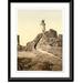 Historic Framed Print Jersey Corbiere Lighthouse III Channel Islands England 17-7/8 x 21-7/8