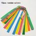 10 Pieces Slingshot Flat Rubber Bands Thickness Flat Rubber Band Slingshot Replacement Bands Hunting Catapult Elastic Bungee-Random Color