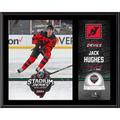 Jack Hughes New Jersey Devils 12" x 15" 2024 NHL Stadium Series Sublimated Plaque with Game-Used Ice - Limited Edition of 200