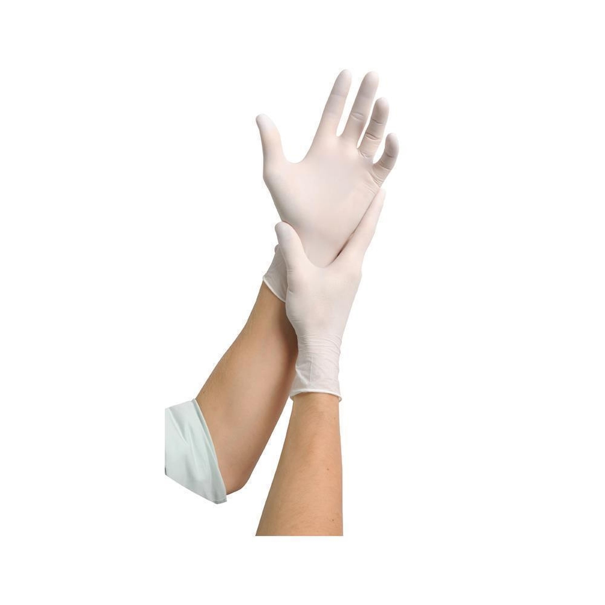 MaiMed solution 100 | 1000 Nitrilhandschuhe | weiß | Gr. S | Einweghandschuhe Image