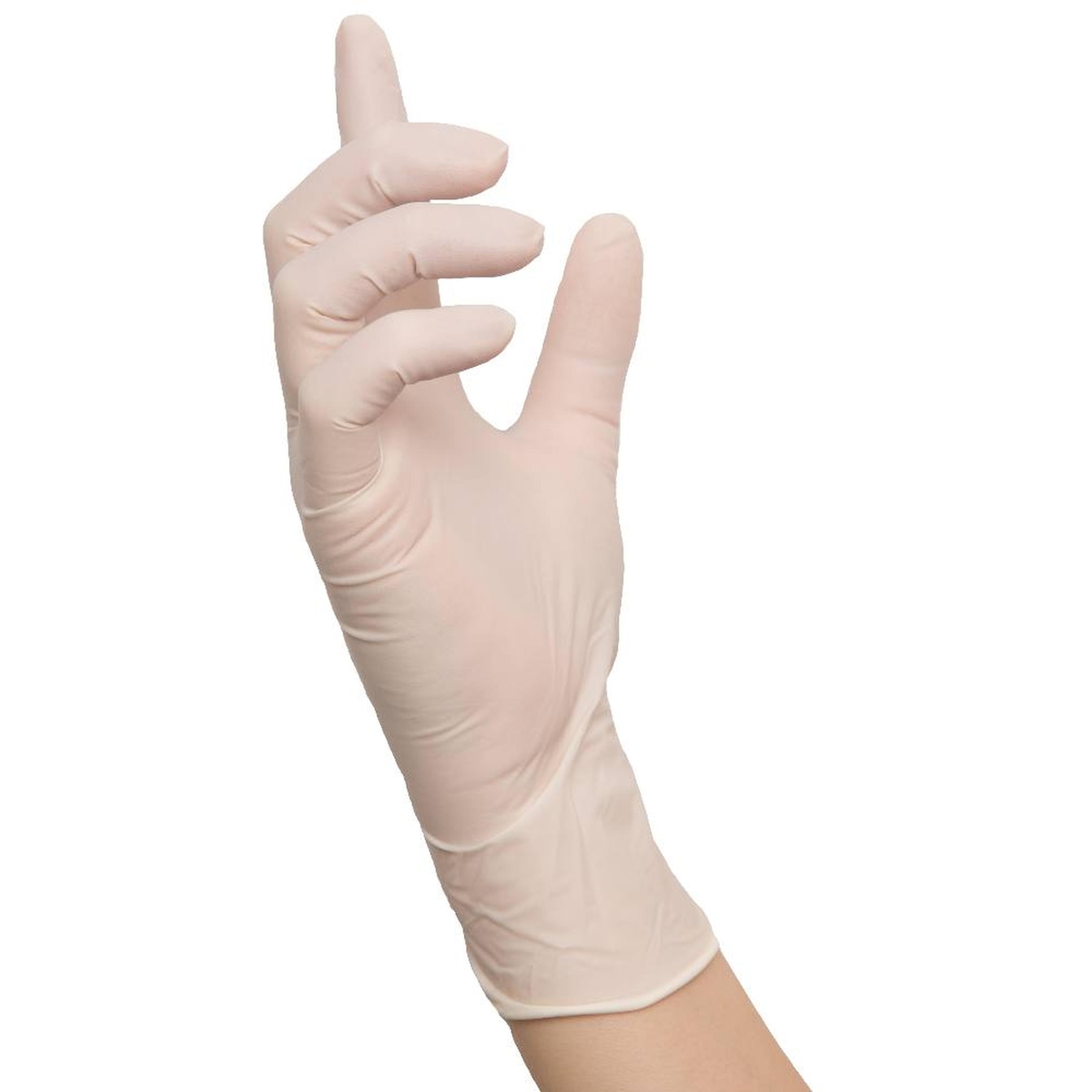 MCD Medical Care Dental GmbH 1000 Nitras POLYMERE SOFT Latexhandschuhe | Gr. XL | weiß | Einweghandschuhe Image