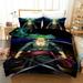 Exclusive quilt and pillowcase for Pirate King animation fans Cool Anime One Piece Bed Bedding Set Twin Full Queen King Size Luffy Zoro Sanji Action Figures Duvet Cover 2 Pillowcas