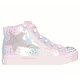 Skechers Girls Twinkle Toes: Twi-Lites 2.0 - Star Zips Sneaker in Pink, Size 10 | Synthetic/Textile