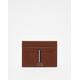 Tommy Hilfiger premium leather credit card holder in brown