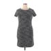 Banana Republic Factory Store Casual Dress - Shift: Gray Marled Dresses - Women's Size 12