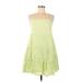Old Navy Casual Dress - A-Line Square Sleeveless: Green Print Dresses - Women's Size Medium