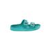 Shade & Shore Sandals: Teal Solid Shoes - Women's Size 8 - Open Toe