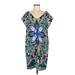 Maeve Casual Dress - Shift: Blue Batik Dresses - Women's Size Medium