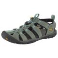 Sandale KEEN "CLEARWATER CNX LEATHER", Gr. 39,5, grün, Leder, Synthetik, sportlich, Schuhe
