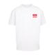 T-Shirt MERCHCODE "Herren Lewis Capaldi - Hello it's me Heavy Oversize Tee" Gr. M, weiß (white) Herren Shirts T-Shirts