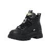 Trainingsschuh BUFFALO "Buffalo Damen Buffalo Aspha Nc Mid Bootie Flat", Damen, Gr. 40, schwarz, Kunstfaser, unifarben, Schuhe Schnürboots Workerboots