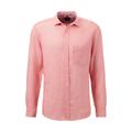 Leinenhemd OLYMP "Casual" Gr. XL, N-Gr, rosa (rose) Herren Hemden Langarm