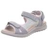 Riemchensandale LEGERO "Siris", Damen, Gr. 40, blau (hellblau), Nubukleder, sportlich, Schuhe, Sommerschuh, Sandalette, Keilabsatz, in toller Farbkombi
