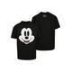 T-Shirt UPSCALE BY MISTER TEE "Unisex Disney 100 Mickey Face Oversize Tee" Gr. XL, schwarz (black) Herren Shirts Oversize