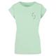 T-Shirt MERCHCODE "Damen Ladies Spring - Yin & Jang Fish T-Shirt" Gr. S, grün (neomint) Herren Shirts T-Shirts