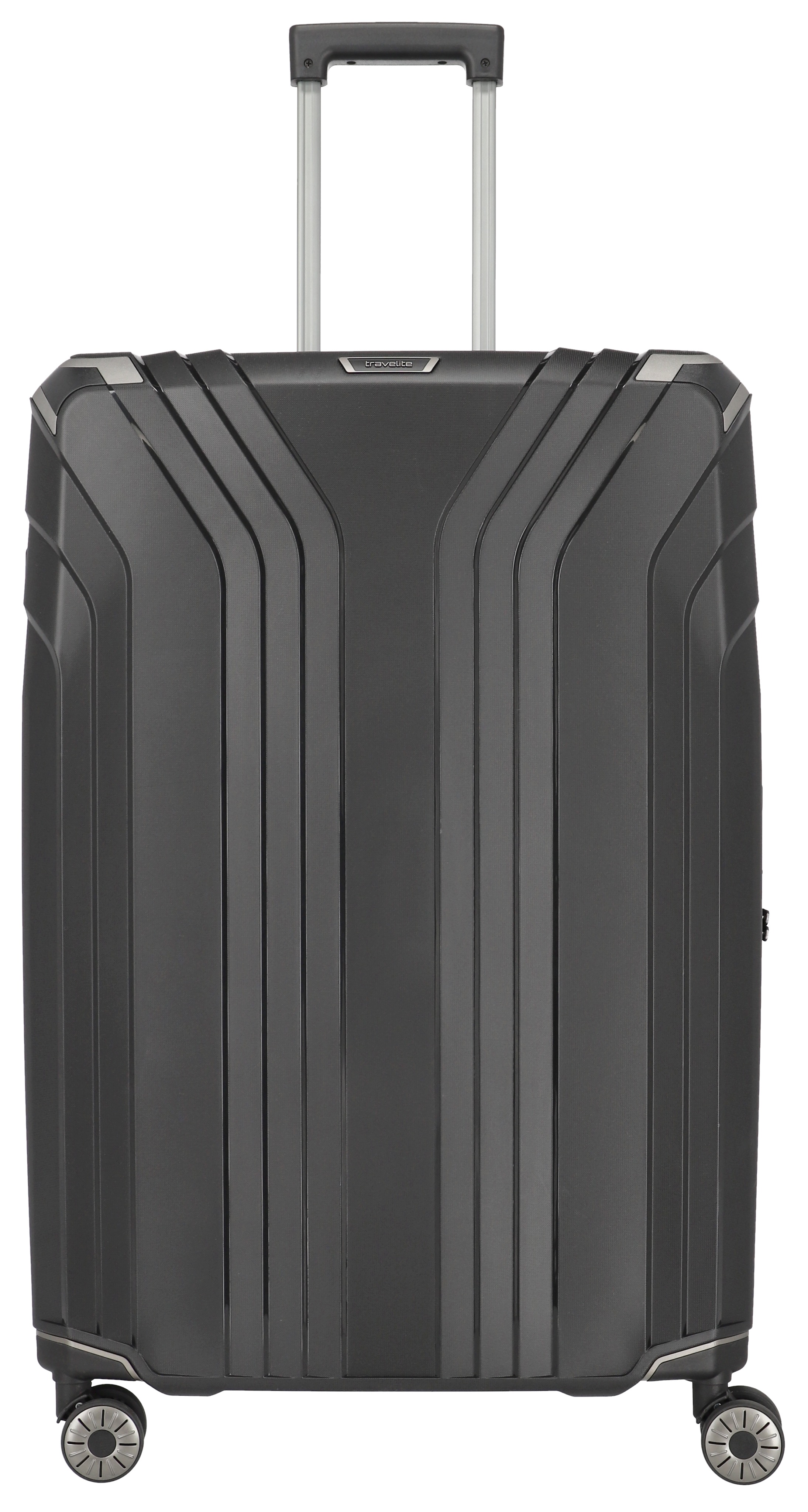 Hartschalen-Trolley TRAVELITE "ELVAA, verschiedene Größen und Farben", Gr. B/H/T: 51cm x 76cm x 31cm 102 l, schwarz, Polypropylen, unifarben, Koffer, Hartschallenkoffer Reisegepäck TSA Schloss mit Blindenschrift Image