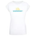 T-Shirt MERCHCODE "Merchcode Damen Ladies Summer - Sun T-Shirt" Gr. XXL, weiß (white) Herren Shirts T-Shirts