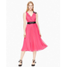 Kate Spade Dresses | Kate Spade Embellished Bow Midi Dress Pink Chiffon Sleeveless | Color: Black/Pink | Size: 2