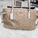 Coach Bags | Coach Signature Coated Canvas Carryall Beige Shoulder Bag | Color: Brown/Cream | Size: Os