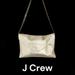 J. Crew Bags | J Crew Gold Pebbled Leather Chain Bag. Size 10.5 X 8" | Color: Gold | Size: 10.5 X 8"