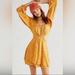 Free People Dresses | Free People, Jael Printed Mini Dress (Xs) | Color: Yellow | Size: Xs