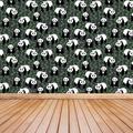 Süße Pandas Vlies oder selbstklebende Tapete | Wandbild Muster mit niedlichen Pandabären Traditionelle Vlies Vlies Wanddekoration W#550
