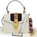 Gucci Bags | Gucci Logo Sylvie 2way Mini Shoulder Hand Bag Leather White Italy 660rj172 | Color: Cream/White | Size: W 7.9 X H 5.5 X D 3.1 " (Approx.)