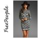Free People Dresses | Free People Botanical Forest Black Bodycon Long Sleeve Dress Floral Sunflower Md | Color: Black/Gray | Size: M