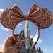 Disney Accessories | Disney Parks Rose Gold Minnie/Mickey Mouse Ears - Glitter Sequin Headband | Color: Pink | Size: Os