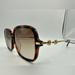 Gucci Accessories | New Gucci Gg0884sa 002 Havana Brown Square Women’s Gucci Sunglasses Full Package | Color: Brown/Gold | Size: 58-14-145