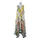 Anthropologie Dresses | Anthropologie Women's Yellow Multi V-Neck Floral Asymmetric Sundress Size S | Color: Yellow | Size: S