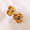 Anthropologie Jewelry | Anthropologie Zenzii Mariposa Post Earrings Yellow | Color: Yellow | Size: Os