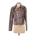 Kut from the Kloth Jacket: Pink Leopard Print Jackets & Outerwear - Women's Size Small