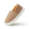 VOSMII Slippers Winter Women Plush Slippers Heel Wrap Men Indoor Shoes EVA Non-Slip Thick Sole Platform Shoes Warm Women Slipper Men Plain (Color : Coffee, Size : CN35-36 Insole 230mm)