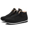 VIPAVA Men's Boots Winter Warm Men's Fitness Shoes Casual Outdoor Sports Shoes Lightweight Sports Shoes Suede Lace-up Shoes Men's Tennis (Color : Black shoes men, Size : 8)