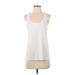 Theory Tank Top White Scoop Neck Tops - Women's Size P