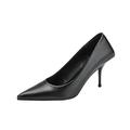 VIPAVA Women's high Heels Women High Heels Luxury Female Office Pumps Point Toe Ladies Dress Party Designer Shoes Green Black (Color : Black 6cm, Size : 4.5 UK)