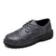 VIPAVA Men's Lace-Ups Men's Shoes, Men's PU Leather, Oxford Shoes, Men's Pointed Toe Shoes, Lace-Up Casual Shoes (Color : Gray, Size : 6.5)