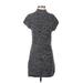 Athleta Wool Dress - Sweater Dress: Gray Marled Clothing - Women's Size 2X-Small Petite