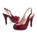 VIPAVA Women's high heels Women Pumps Female High Heels Peep Toe Slip On Party Dress Platform Luxury Sandals Shoes Summer Autumn Large (Color : Red, Size : 10.5 UK)