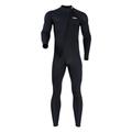 Diving Wetsuit Swimsuits Swim Zipper Surf Suit Sunsuit Piece Body Swim suits Wetsuit for Workout Boating Kayak Summer Beach, Male Black, L