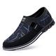 VIPAVA Men's Boots Men's Casual Shoes Fashion Soft Men's Driving Shoes Breathable Sports Shoes Boat Shoes (Color : Blue, Size : 8)