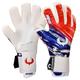 Renegade GK Eclipse Liberty Professional Goalie Gloves Pro Finger Savers Black| Red, White, & Blue Soccer Goalkeeper Gloves (Size 9, Youth-Adult, Neg. Cut, Level 5)