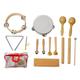 Orff Children Percussion Set, Orff Instrument Set Musical Percussion Kindergarten Early Learning Tool Teaching Aids for Children