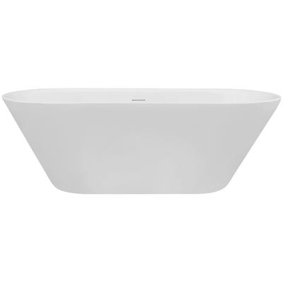 Rundwanne OTTOFOND "Eko", weiß, B:75cm H:56,5cm L:150cm, Sanitäracryl, Badewannen, freistehend, 150x75 cm, verchromte Ablaufgarnitur "Push-Up-Ventil"