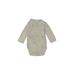 Carter's Long Sleeve Onesie: Gray Bottoms - Size 3 Month