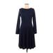 Venus Casual Dress - DropWaist: Blue Print Dresses - Women's Size Medium